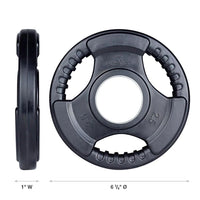 Olympijské talíře Virgin Rubber Grip 2 palce