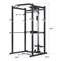 AmStaff TP006D Power/Squat Rack with Lat/Pull Down Attachment