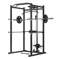 AmStaff TP006D Power/Squat Rack with Lat/Pull Down Attachment