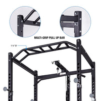 AmStaff TP006D Power/Squat Rack with Lat/Pull Down Attachment