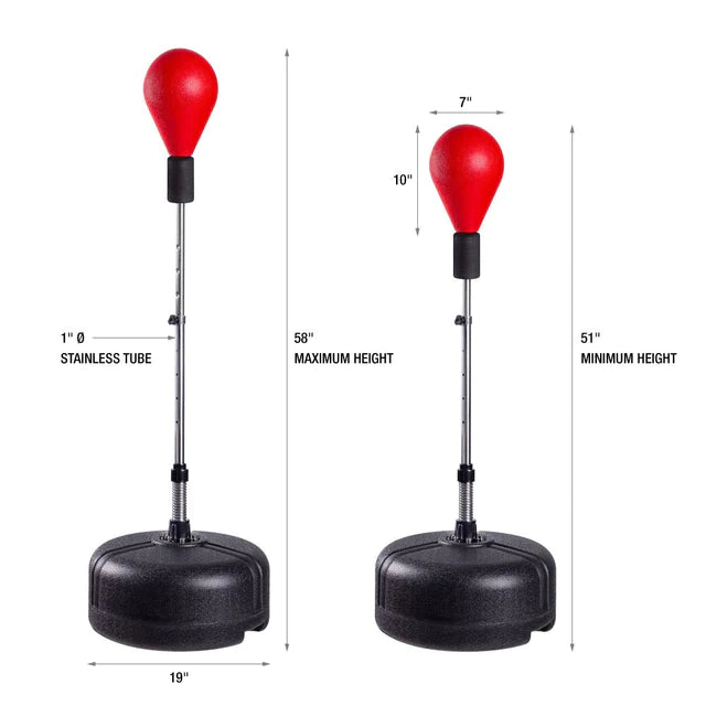 AmStaff Fitness Pro Free Standing Speed Bag