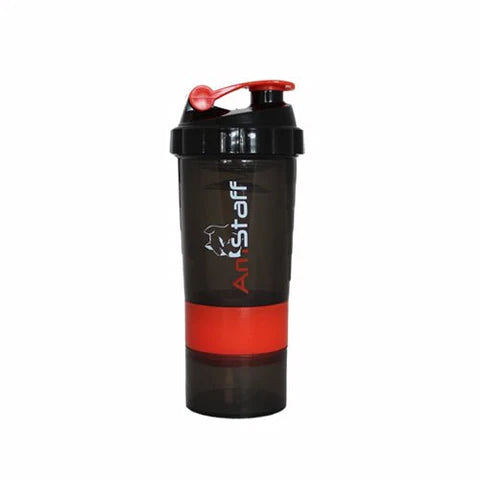 Fitness shaker AmStaff se 2 úložnými nádobami